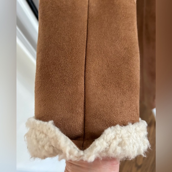NWOT Boden women’s shearling lined faux suede overcoat- size 10 - Picture 8 of 8